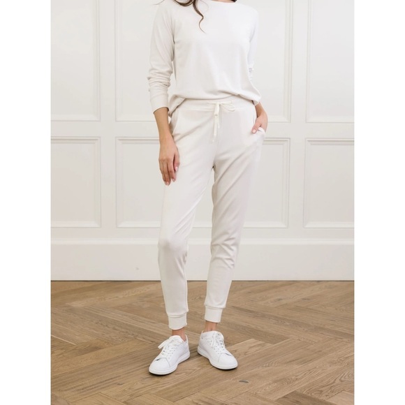 Cozy Earth Pants - Cozy Earth Women's Ivory Bamboo Jogger Pant Sz XXL